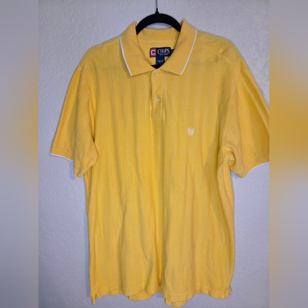 Chaps Yellow Polo Shirt for Men
